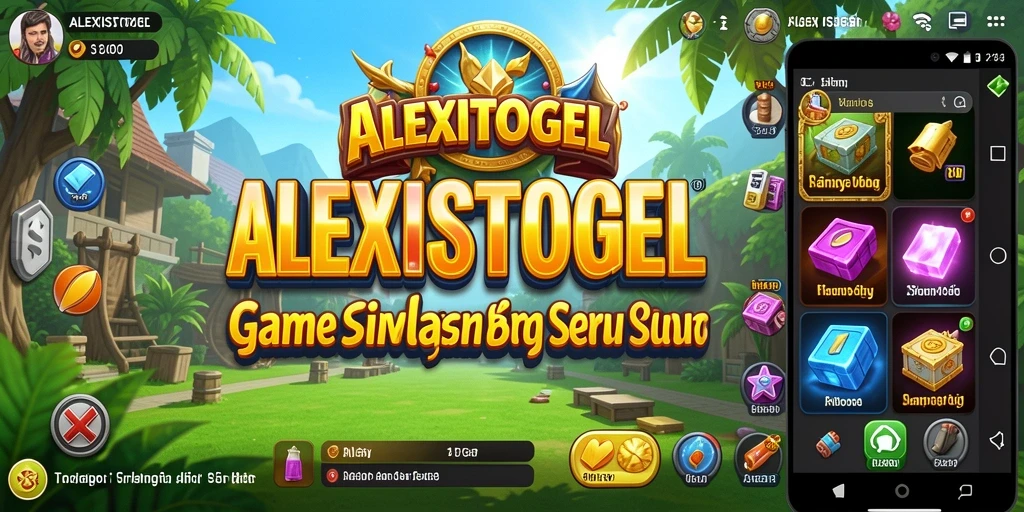 Tangkapan layar ALEXISTOGEL menampilkan dunia simulasi yang interaktif dan menarik.