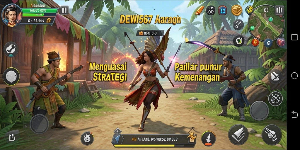 Screenshot utama DEWI567 menunjukkan aksi strategis yang mendebarkan.