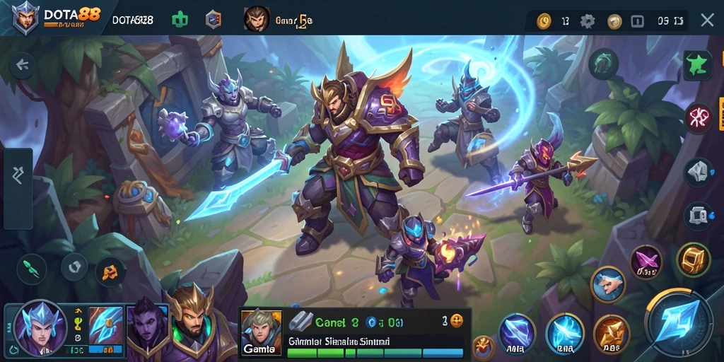 Tampilan gameplay DOTA88 yang menarik dan interaktif.