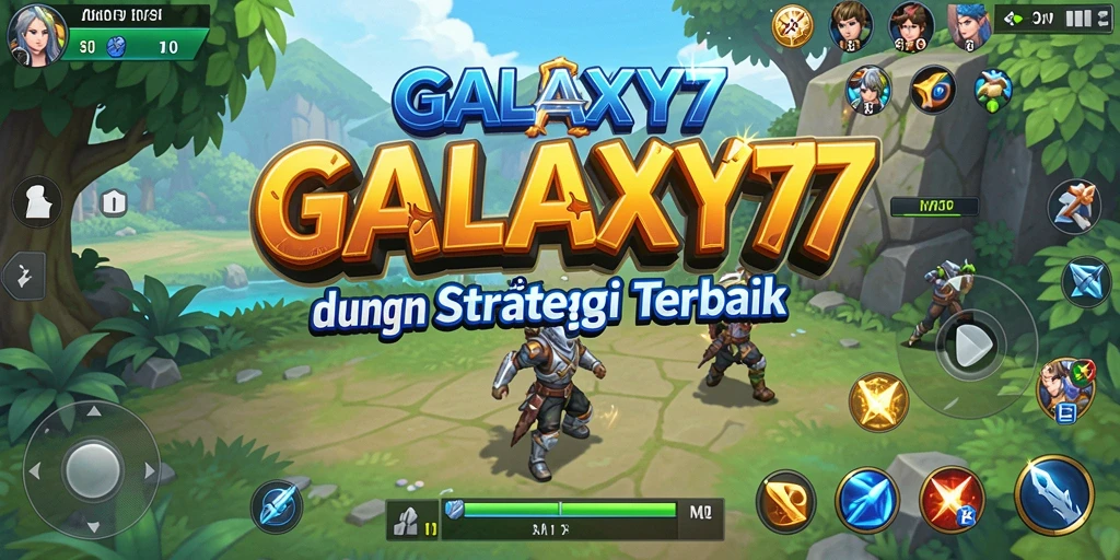 Screenshot gameplay GALAXY77 menampilkan pertahanan yang strategis dan menawan.