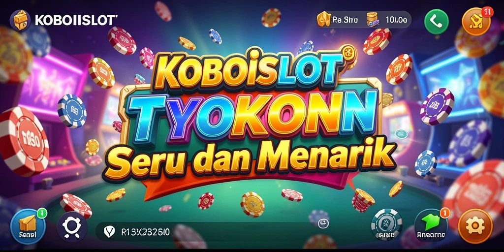 Tampilan seru dan interaktif dari gameplay KOBOISLOT.