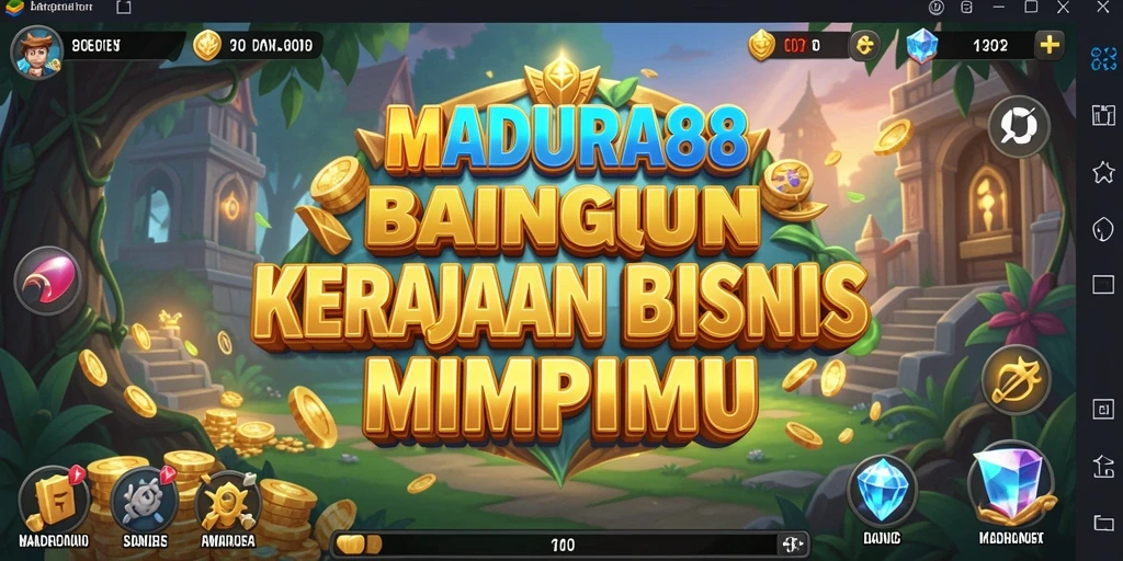 Tampilan menarik dari gameplay Tycoon MADURA88 dengan berbagai jenis bisnis.