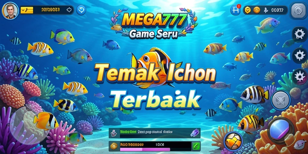 Tampilan gameplay seru dari MEGA777 yang menampilkan tantangan Tembak Ikan.