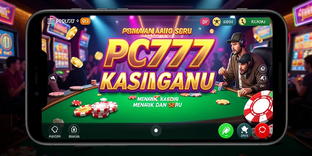 Tampilan gameplay menarik di PC777 dengan variasi permainan Kasino.