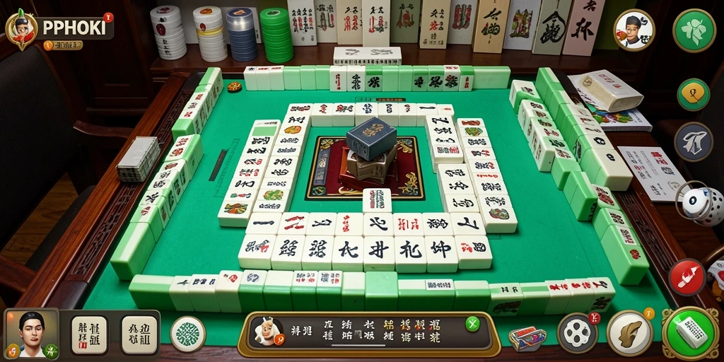 Tangkapan layar permainan Mahjong PPHOKI yang seru dan menantang.