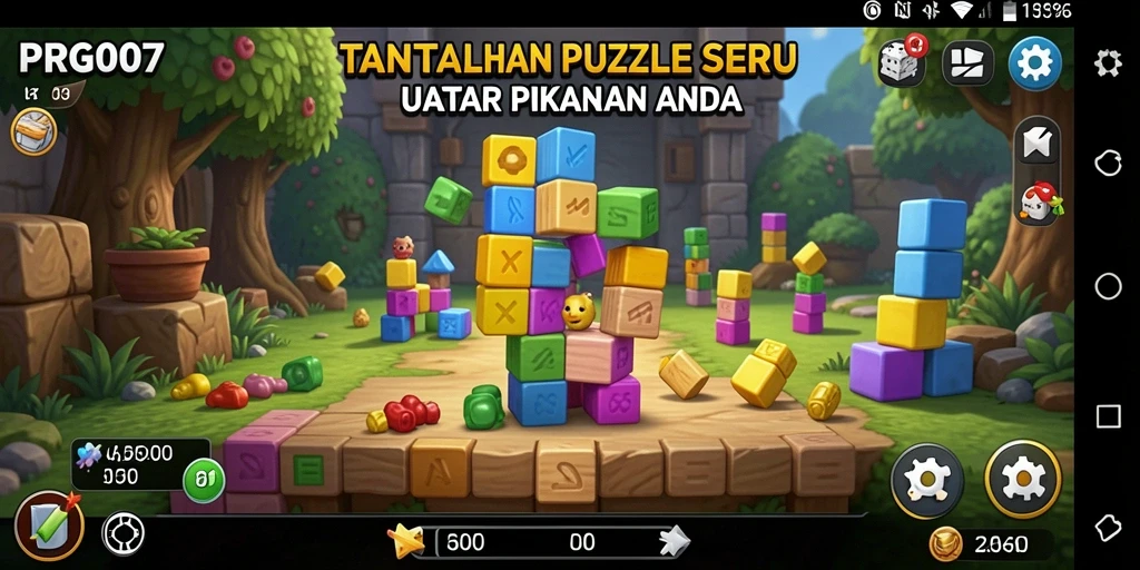 Tampilan gameplay Puzzle yang menantang dan mengasyikkan.