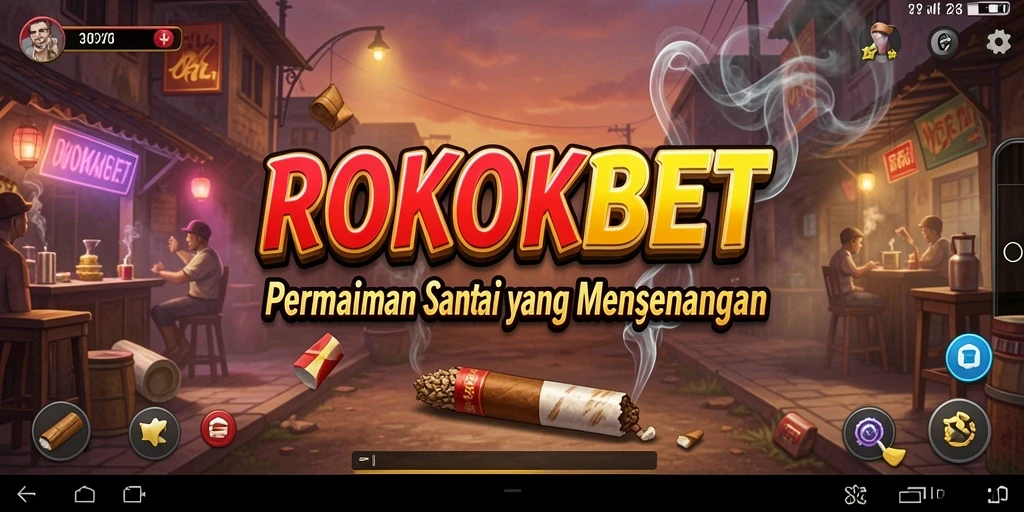 Screenshot utama ROKOKBET menampilkan gameplay yang penuh warna dan interaktif.
