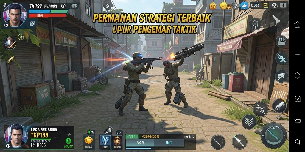 Tangkapan layar gameplay TKP188 menampilkan aksi strategi yang mendebarkan.
