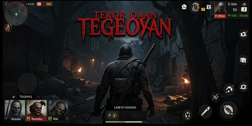 Tangkapan layar menampilkan suasana menakutkan dalam gameplay TOOPGWS.